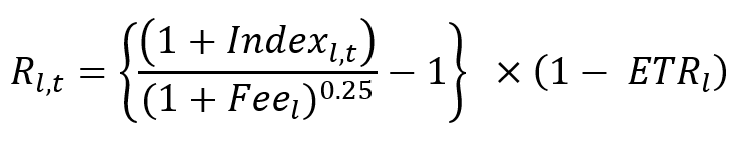 Return on the index formula